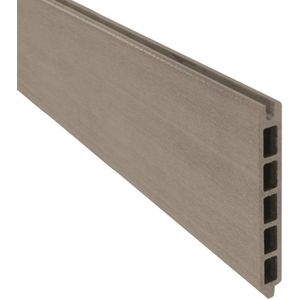 Composiet schuttingplank lichtgrijs 2.1x16x178cm voor gleufpaal Boston