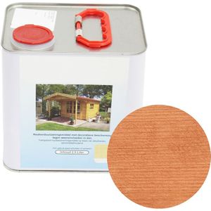Embadecor transparante blokhut beits Zweeds rood 2,5 liter
