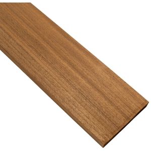 Gevelbekleding Thermisch gemodificeerd Ayous planken 1.8x12x215cm Rondom Glad geschaafd rechtvormig