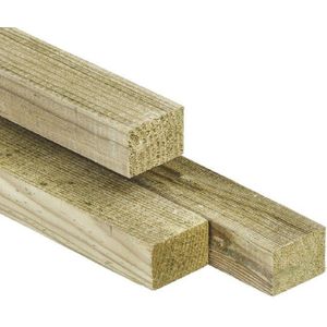 Balk Grenen Hout Geïmpregneerd 4.4x6.8x400cm Geschaafd