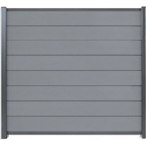Zelfbouw Schutting Composiet Rock Grey Antraciet 180x200cm