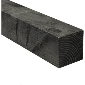 Tuindeco - Paal Douglas - Zwart - Geïmpregneerd - 15x15x400 cm