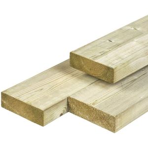 Balk vuren hout Geïmpregneerd 4.5x14.5x300cm