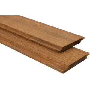 Channelsiding Gevelbekleding Thermisch Gemodificeerd Fraké 1.8x14x215cm Glad geschaafd