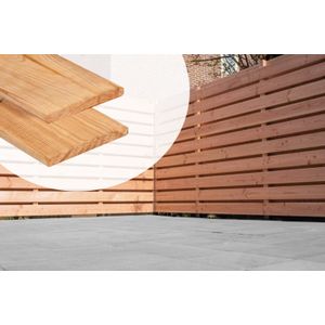 Red Class Wood - Tuinplanken - 1.6 cm Dikte - 14 cm Breed - 300 cm Lang