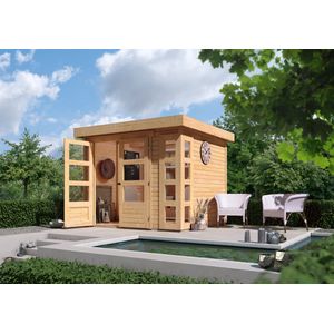 Tuinhuis Kerko 3 Karibu 242x217x211cm Wanddikte 19mm