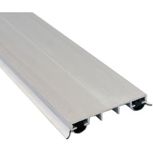 Bovenprofiel aluminium met rubbers 3.5 meter