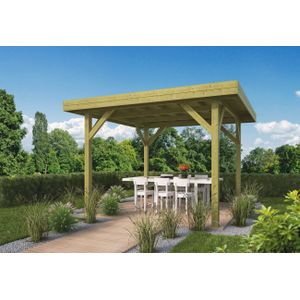 Prieel Modern Middel 356x356cm Tuinpaviljoen Geïmpregneerd