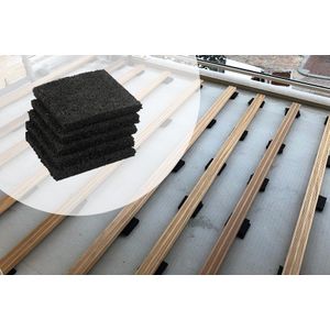 Rubberen Tegeldrager Dakterras / Balkon 30 stuks