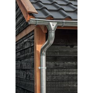 Dakgoot set verzinkt 600 cm lengte 125 mm breed 4 stuks