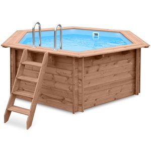 Luxe Houten Zwembad Tuindeco Mambo Beach - 355x307x116cm