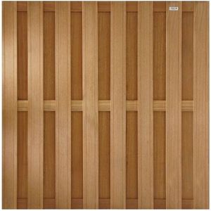 Tuinscherm Bankirai Timber 180x180cm 18 planks Recht