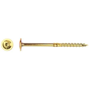 Tellerkopschroeven met Boorpunt Geel Verzinkt 8x400mm Torx40 - Doos 50 stuks