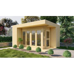 Tuinhuis Elin 477x351x265cm Modern Tuinkantoor of chalet Wanddikte 19 mm
