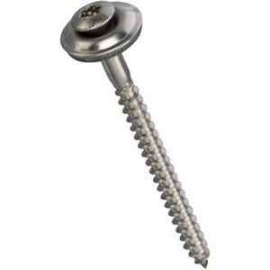 Wovar Golfplaat schroeven met EPDM-dichtingsring RVS A2 Torx 20 4.5x50mm - Per doos 200 stuks