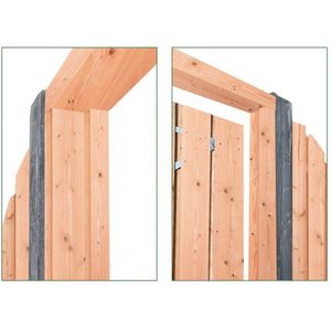 Deur Kozijn / kader met aanslag 180-210 x 90-150 cm, Lariks/douglas