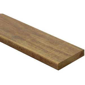 Open Gevelbekleding Latten Ipé Hardhout 1.9x9.0x120cm Glad Geschaafd