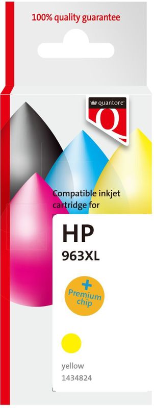 Quantore - Alternatief Inktcartridge - Geel - Inhoud 25ml - Aantal Afdrukken 1600p