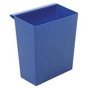 Inzetbak voor vierkante tapse papierbak blauw | 1 stuk
