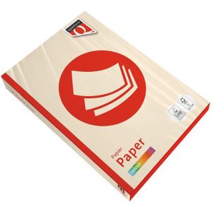 Kopieerpapier Quantore Colour A4 120gr creme 250 vel | 5 stuks