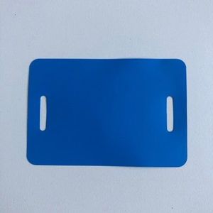 PVC-labels 80x118 mm blauw 2band-sleuven - 2 stuks