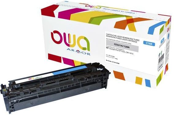 Tonercartridge owa hp ce321a blauw
