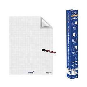 Magic-chart legamaster whiteboard 60x80cm ruit | Rol a 25 vel