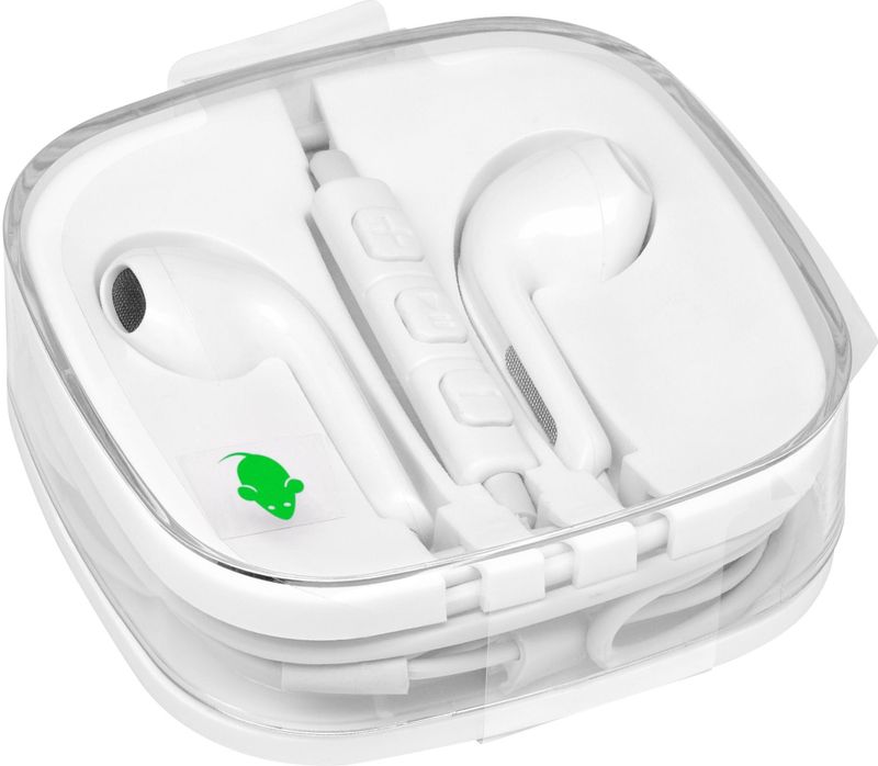 Oortelefoon Green Mouse met 3.5mm jack aansluiting | 5 stuks