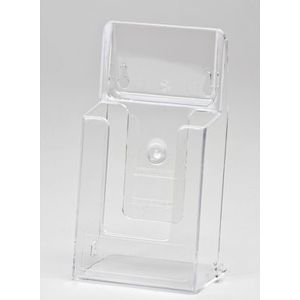 Folderbakje 10x21 cm staand/hangend APOL