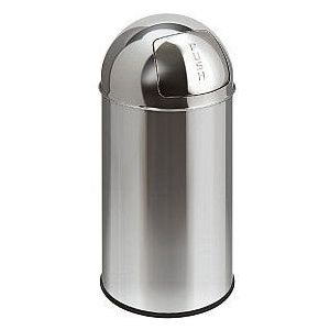 EKO Pushcan Zilver Inox 40L