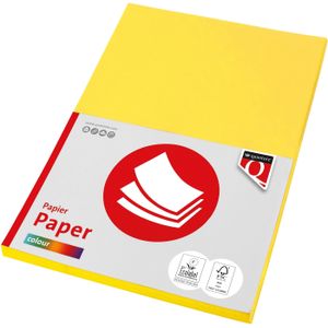 Kopieerpapier Quantore Colour A4 160gr geel 50 vel | 10 stuks