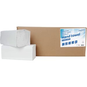 Handdoek cleaninq z-vouw 2-laags 22x22.5cm wit