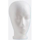 Pruikenkop wit hoogte 26 cm dame