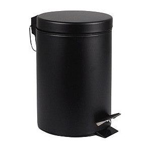Afvalbak brasq pedaalemmer 20 liter zwart | 1 stuk