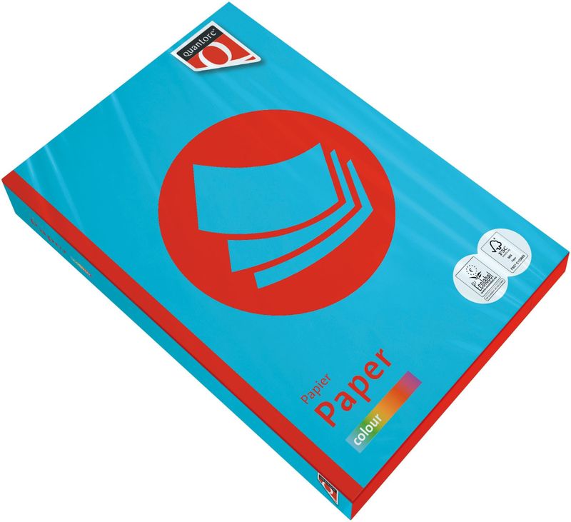 Kopieerpapier Quantore Colour A3 120gr azuurblauw 250 vel | 5 stuks