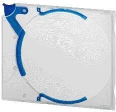Quickflip - Standaard - CD Opbergbox - Blauw - 5 Stuks