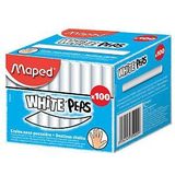 Schoolbordkrijt maped white'peps ds 100st wit | Doos a 100 stuk