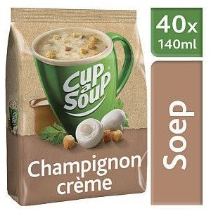 Cup-a-soup unox machinezak champignon creme 140ml | Zak a 40 portie
