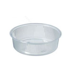 Bakje pp rond glashelder 125cc 100 stuks