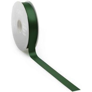 Satijnlint PREMIUM Double face 16mm x 25 meter antique green