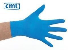 Handschoen latex gepoederd BLAUW 100 stuks Small