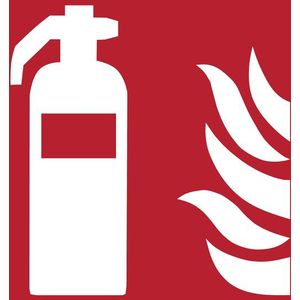 Pictogram djois brandblusser 200x200mm rd