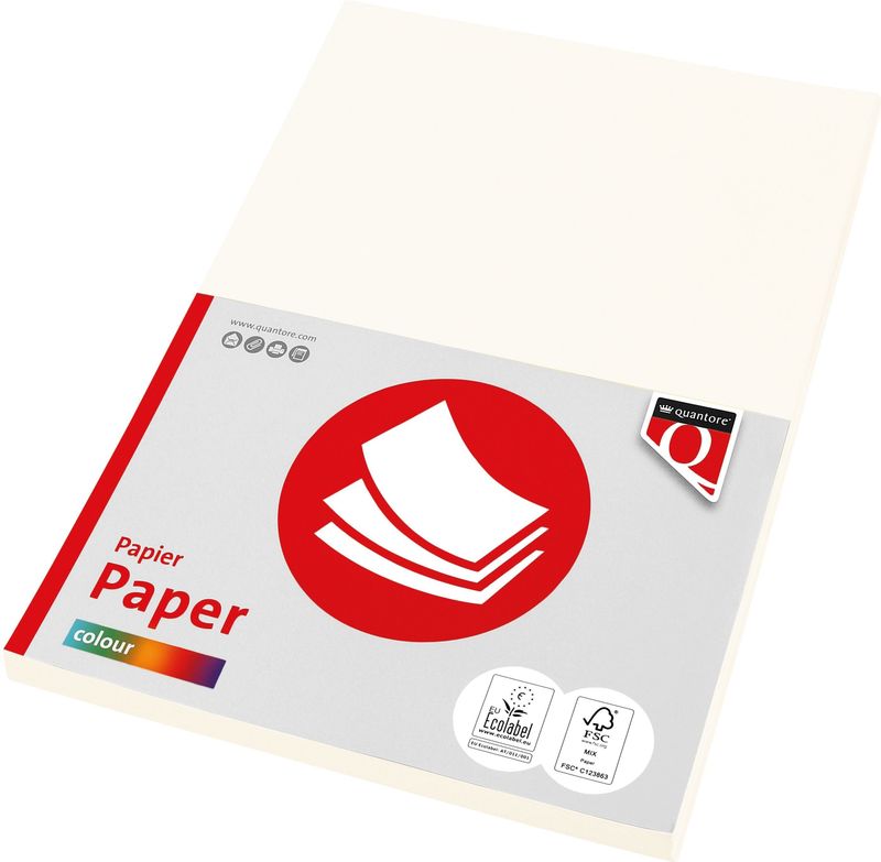 Gekleurd Papier - A4 - Roomwit - 160 Gram - 50 Vel