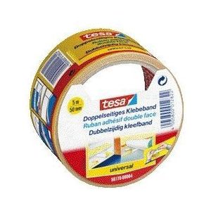 Tapijttape tesa uni 5mx50mm dubbelzijdig wit | 6 stuks