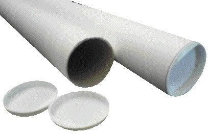 Verzendkoker cleverpack a3 met doppen 5st wit | 6 stuks