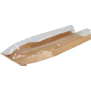 Zak | Brood- en banketzak | Kraftpapier + PP + PET | 16/ 5x50cm | bruin | 1000 stuks