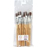 Kwast qrea synthetisch set à 11 breedtes