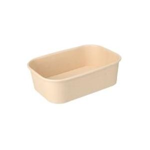 Bamboe - Karton Magnetron maaltijdbak 500cc 173x120x57mm 25 stuks