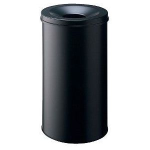 Durable Safe vuilnisbak - 60 liter - Zwart - Brandveilig