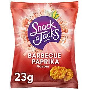 Mini rijstwafels snack-a-jacks barbeque paprika | Doos a 8 stuk